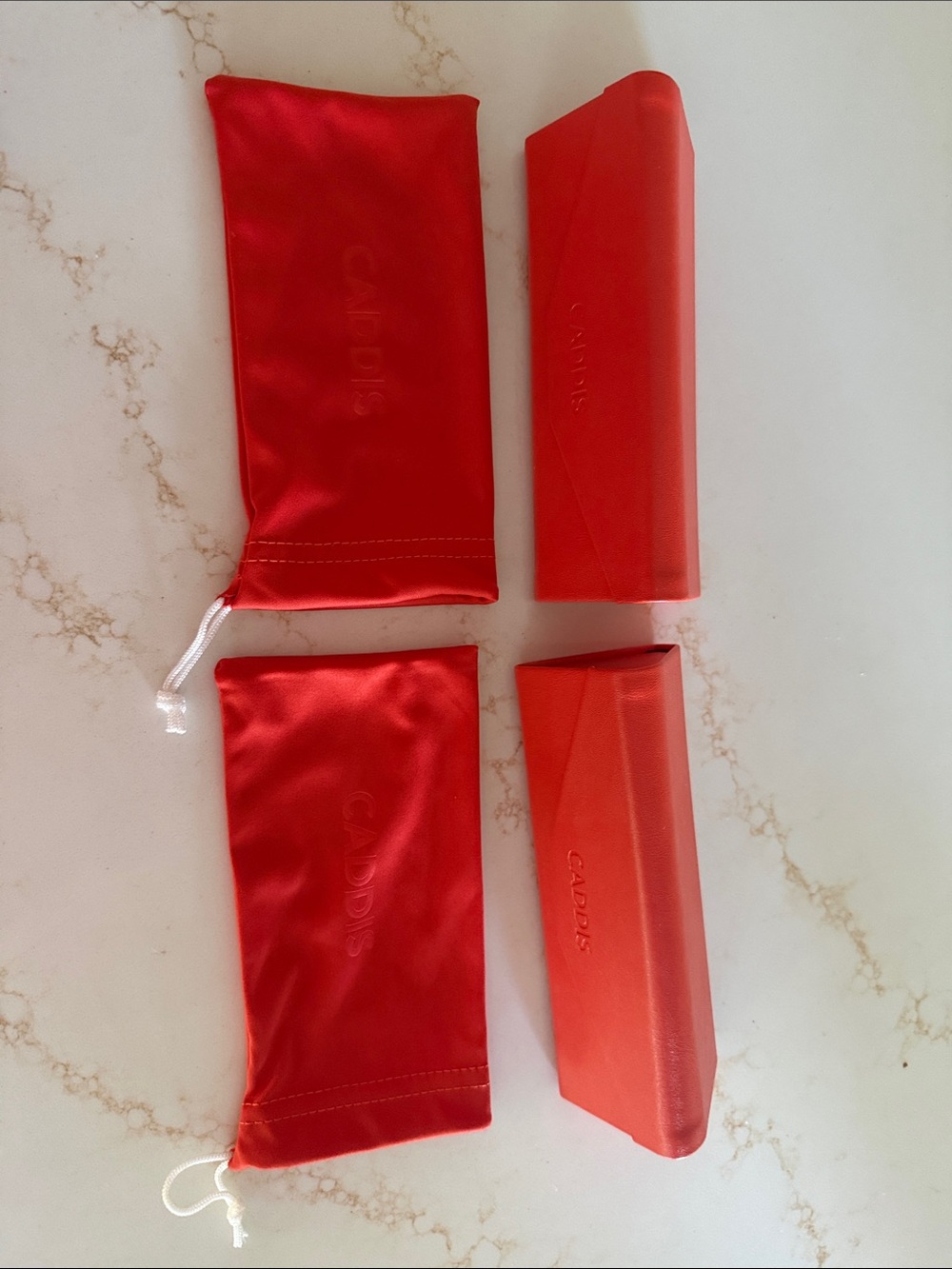 Caddis Red Sunglasses Cases & Soft Pouches - Set of 2